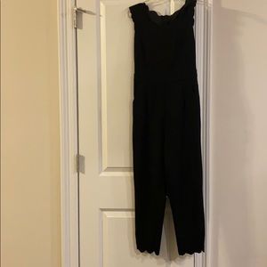 All black fashion jumpsuit